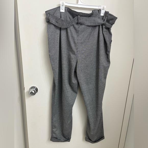 So Houndstooth plus size pants with belt - Picture 2 of 6